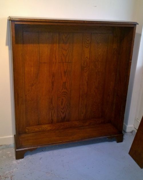 fig 1. Open fronted Oak bookcase, really useful size.