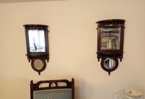 fig 1. Pair of wall shelf mirrors, very versatile.