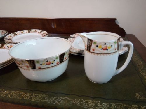 ATTRACTIVE CHINA TEA SERVICE GLADSTONE POTTERIES - ADDITIONAL PHOTO 2