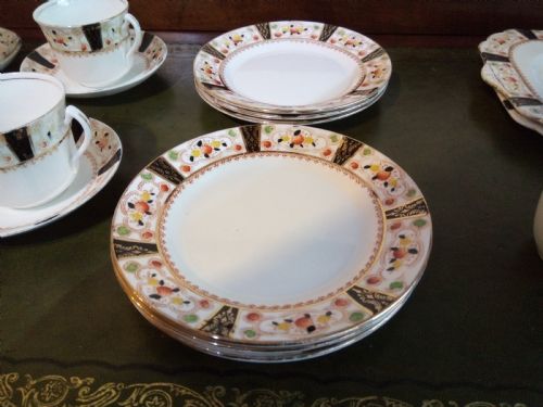 ATTRACTIVE CHINA TEA SERVICE GLADSTONE POTTERIES - ADDITIONAL PHOTO 5