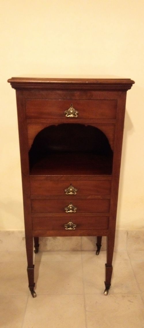 Tall Narrow Chest of Drawers in Mahogany