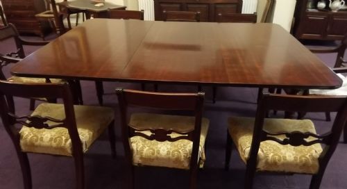 fig 1. Beautiful quality elegant mahogany dining table William iV