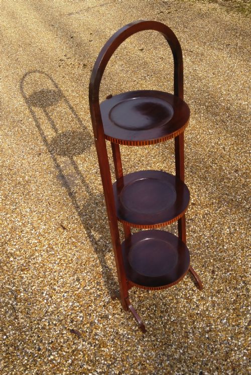 Inlaid Edwardian Cake Stand Makes a Super Display