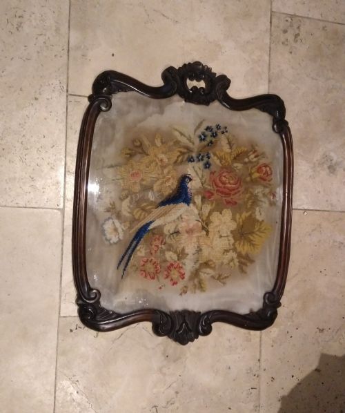 Victorian Tapestry in Well Detailed Mahogany Frame