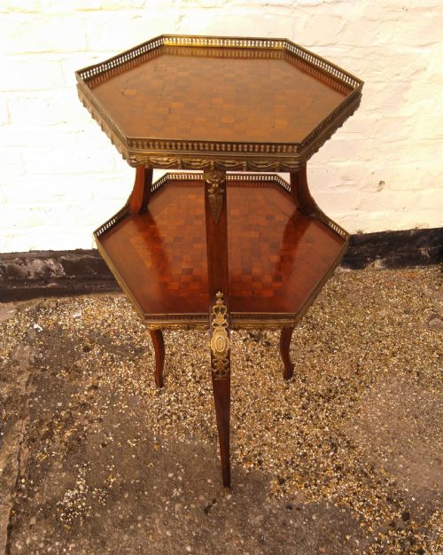 Impressive French Occasional Table in Two Tiers