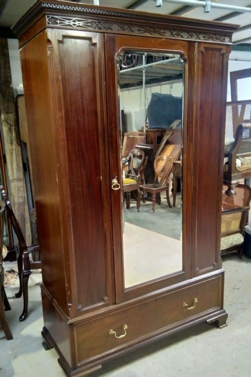 Solid Mahogany Wardrobe, Bargain Space Needed.