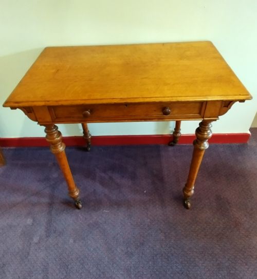 Tidy Golden Oak Side Table by Lambs of Manchester.