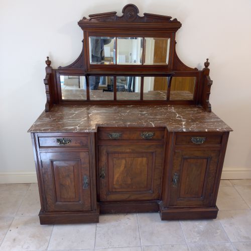 Quality Walnut Server or Sideboard Circa 1900.
