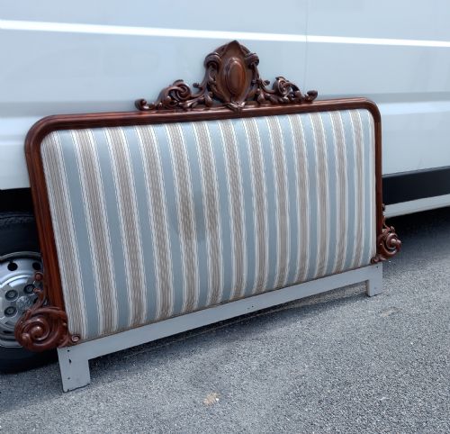 19th Century Headboard / Bed Head in Mahogany, Very Impressive.
