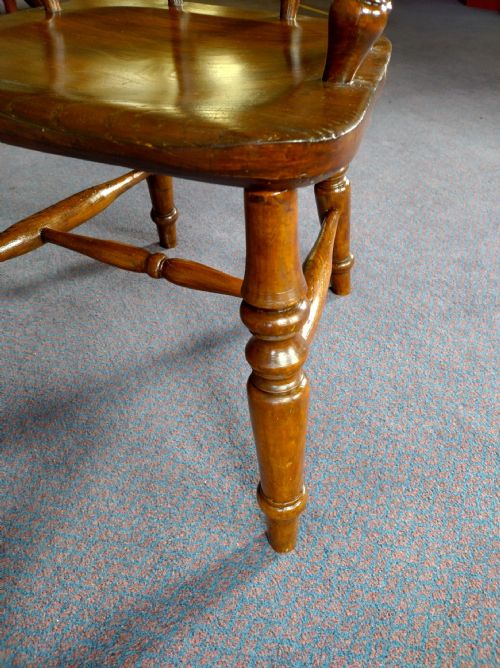 19TH CENTURY CAPTAINS CHAIR GREAT FOR A DESK - ADDITIONAL PHOTO 3