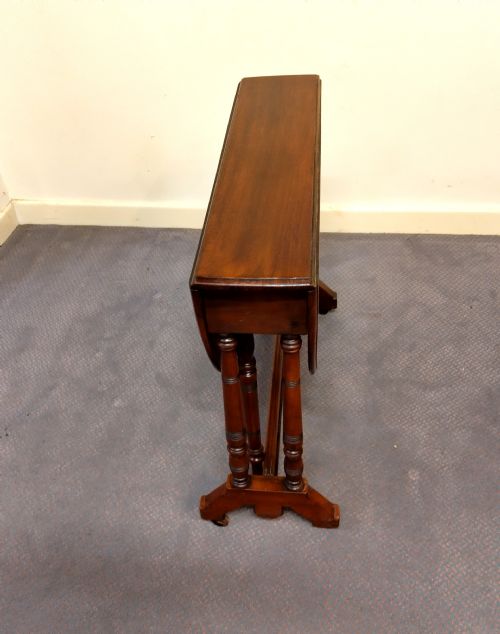 TIDY OVAL SUTHERLAND TABLE LATE 1800S - ADDITIONAL PHOTO 5