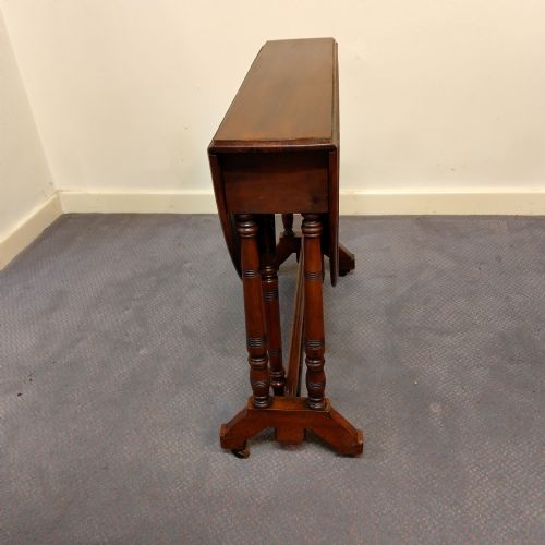 TIDY OVAL SUTHERLAND TABLE LATE 1800S - ADDITIONAL PHOTO 4