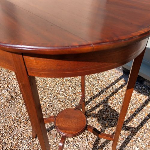 EARLY 1900S INLAID MAHOGANY OCCASIONAL TABLE - ADDITIONAL PHOTO 2