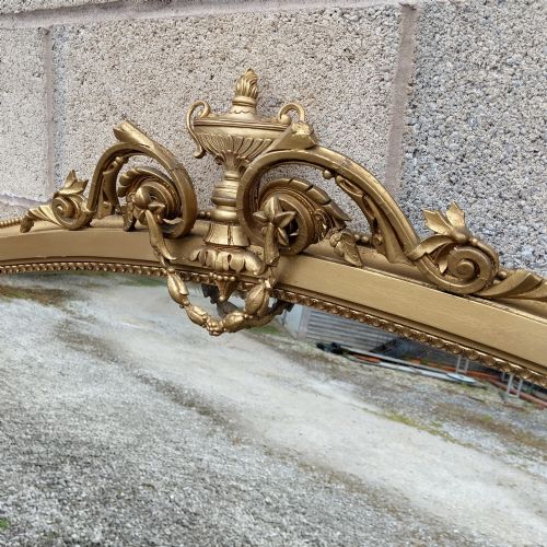 19TH CENTURY GILT OVERMANTLE MIRROR WITH LOVELY DETAILING IN VERY TIDY CONDITION - ADDITIONAL PHOTO 3