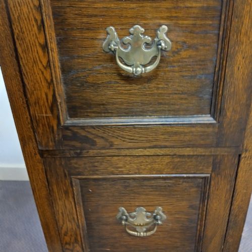 USEFUL RATHER RARE OAK FILING CABINET EARLY 1900S - ADDITIONAL PHOTO 5