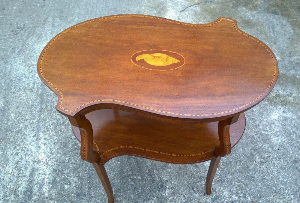 Inlaid Mahogany Edwardian Occasional table