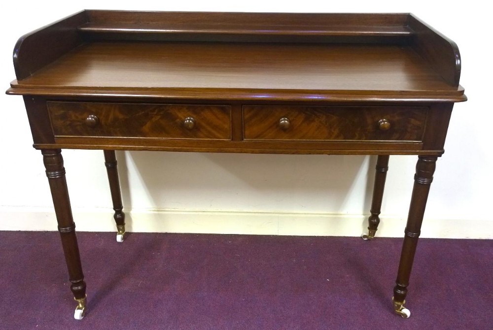 19th Century Mahogany writing table or side or Dressing table.