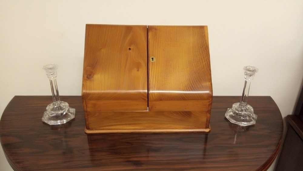 Golden Oak Desk Tidy, letter rack