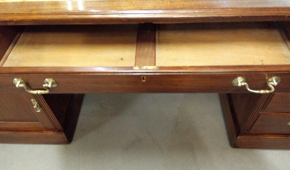 Substantial very tidy Mahogany Partners Desk View V