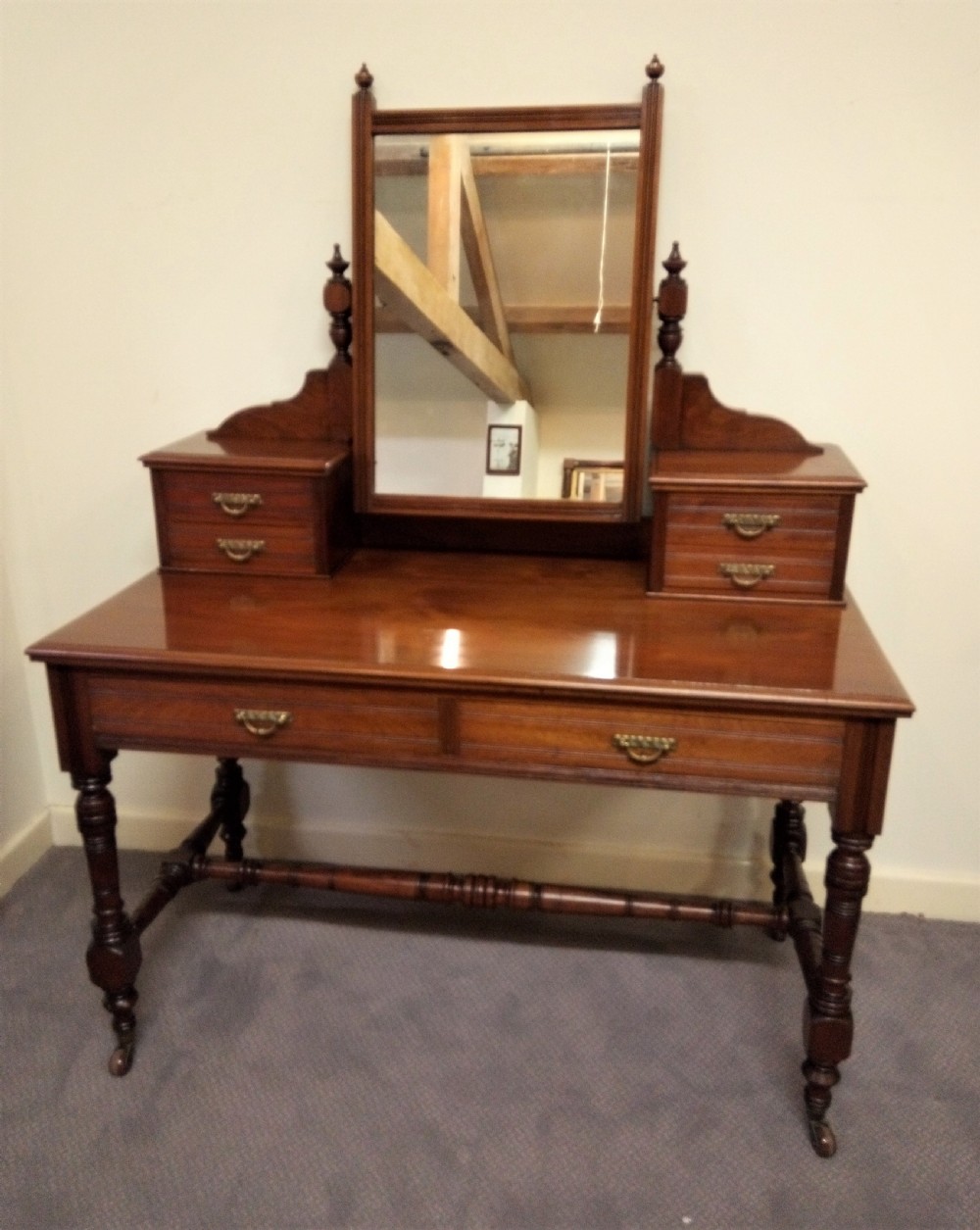 Really clean walnut dressing table circa 1900 View III