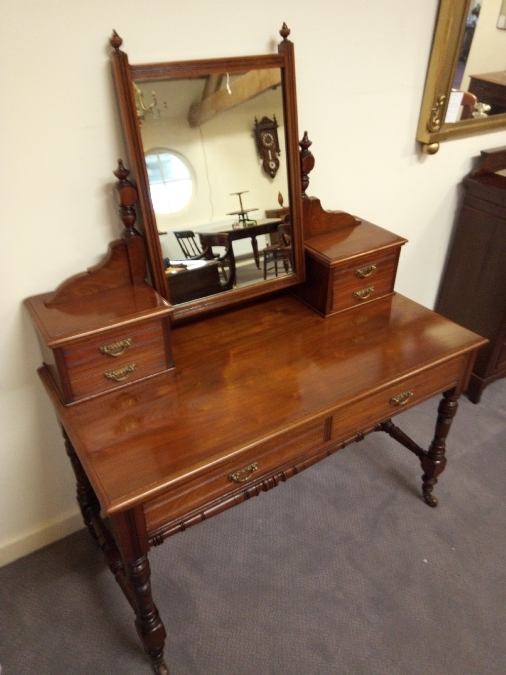 Really clean walnut dressing table circa 1900 View VI