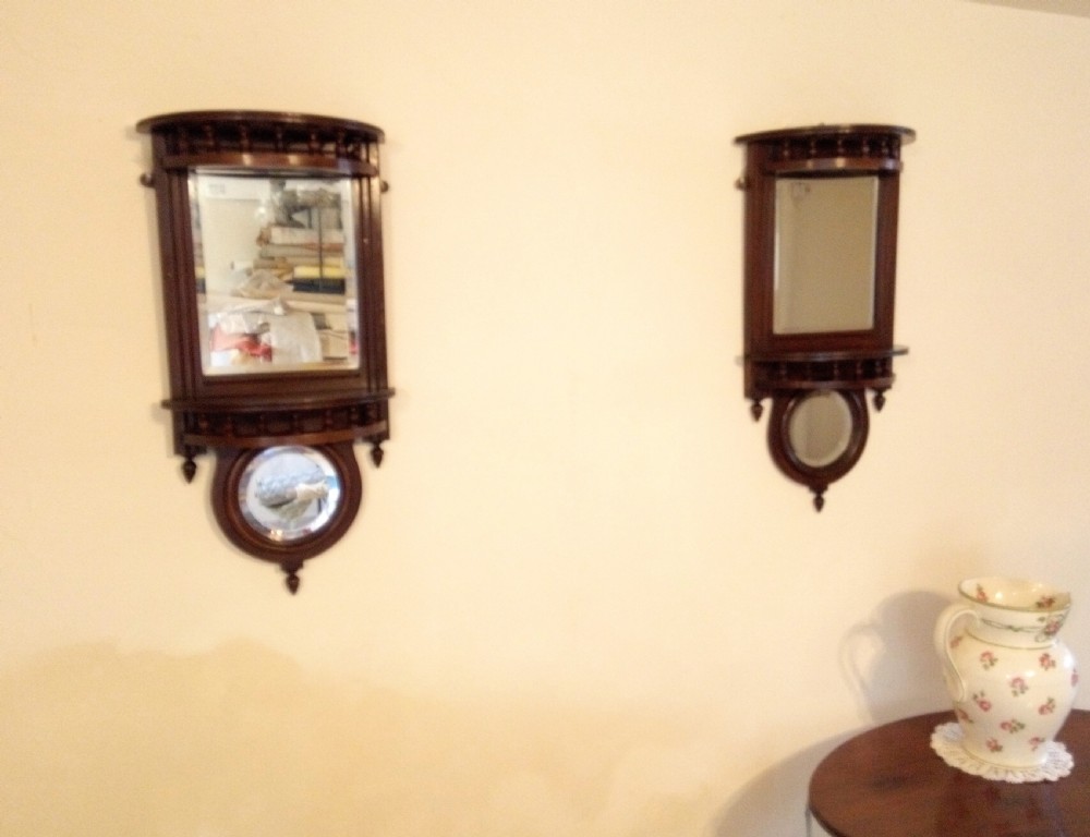 Pair of  wall shelf mirrors, very versatile.  View III