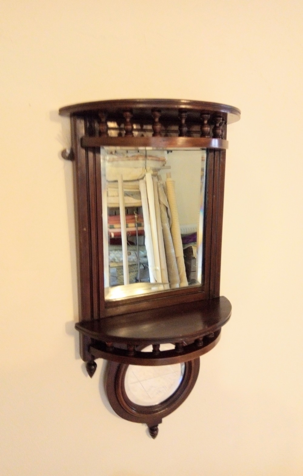 Pair of  wall shelf mirrors, very versatile.  View IV