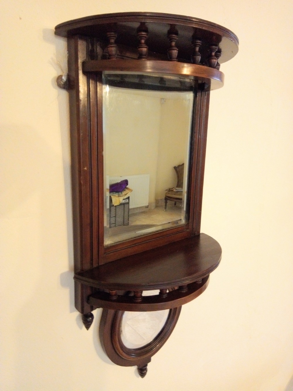 Pair of  wall shelf mirrors, very versatile.  View VII