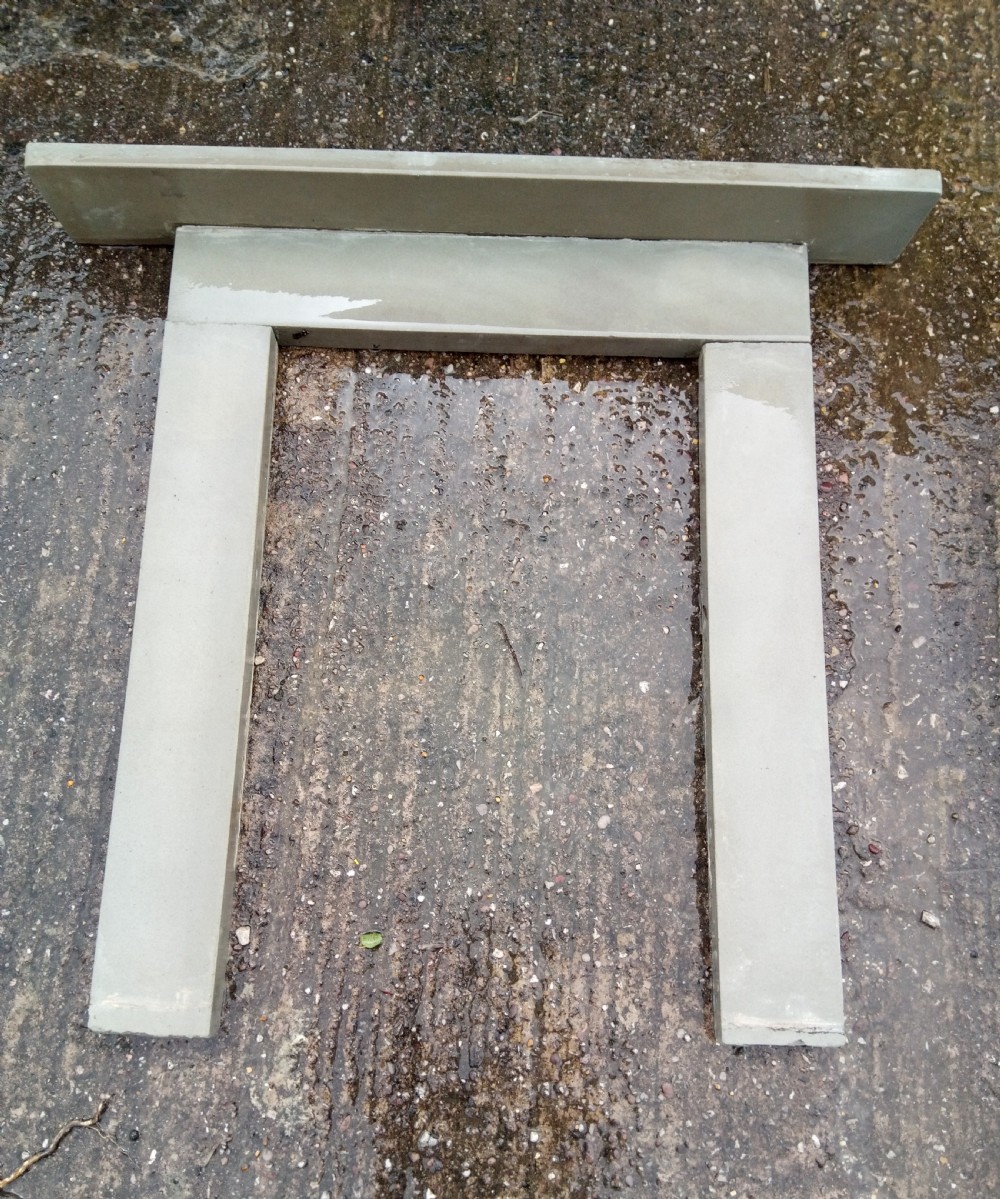 Lovely simple 19C stone fire surround from Yorkshire cottage.