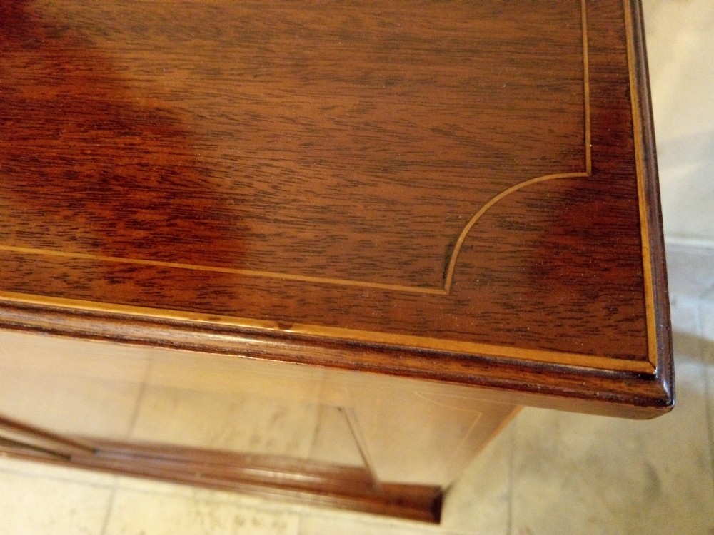 Really useful inlaid mahogany cabinet, circa 1900. View III