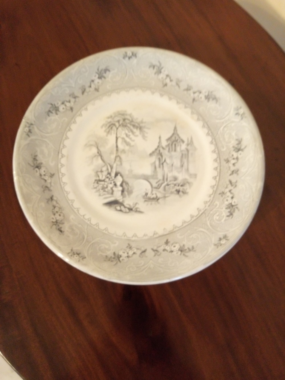 19th Century Cake stand, Brownhills potteries.