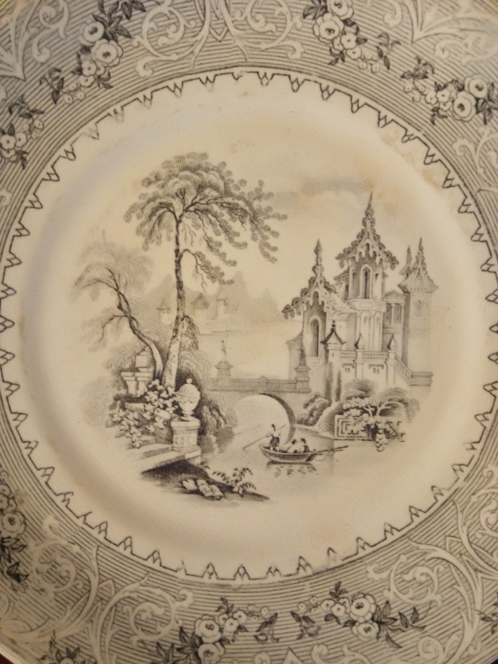 19th Century Cake stand, Brownhills potteries. View II