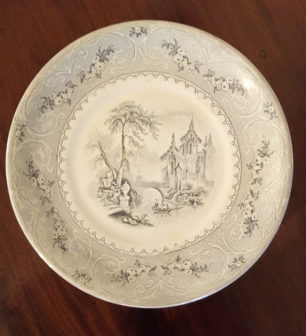 19th Century Cake stand, Brownhills potteries. View III