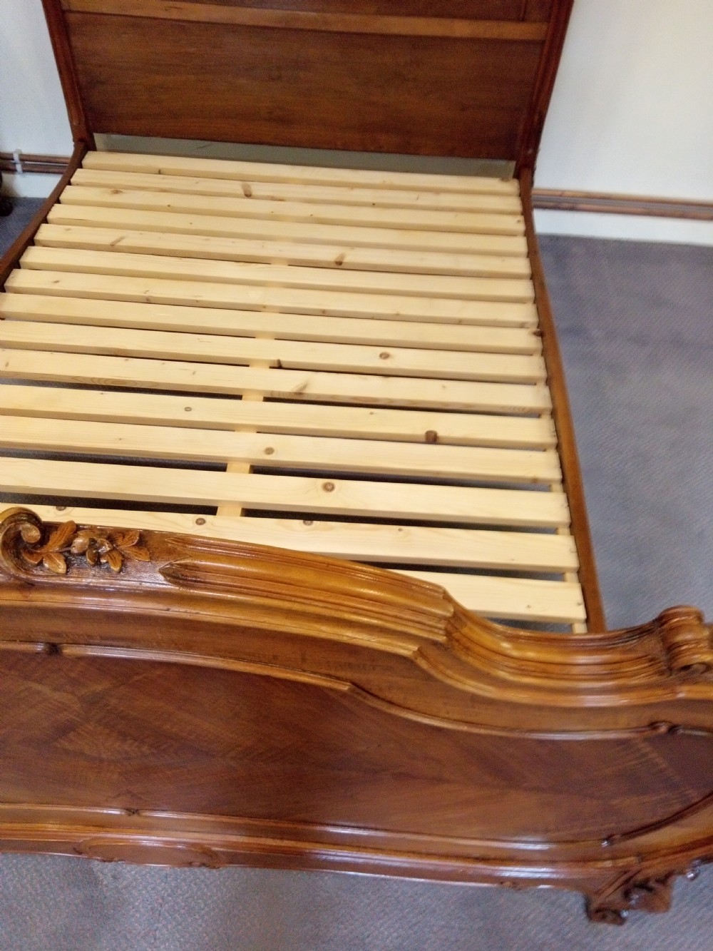 French Walnut double bed in nice tidy condition View VII