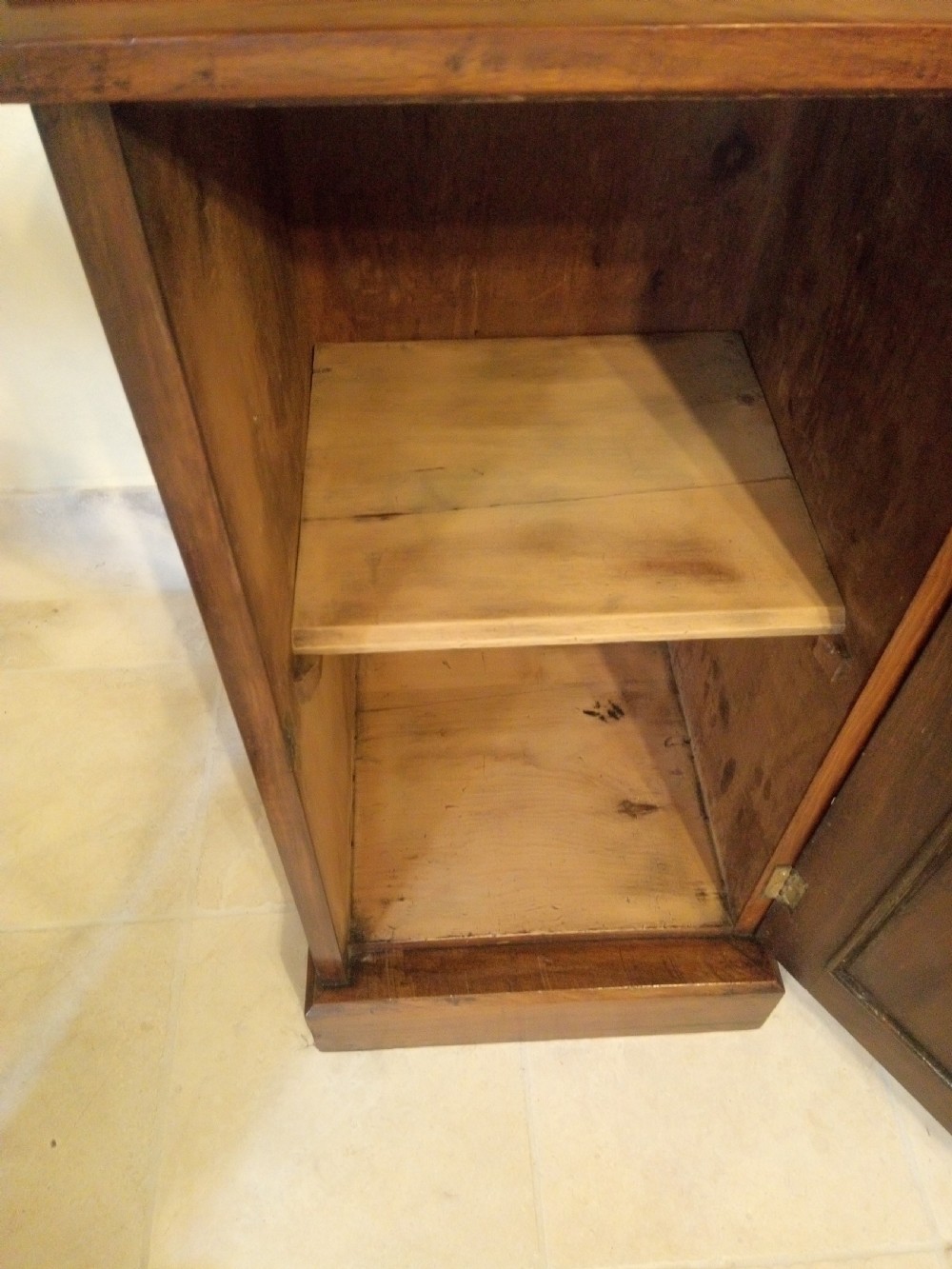 Clean walnut bedside cabinet circa 1900 View IV