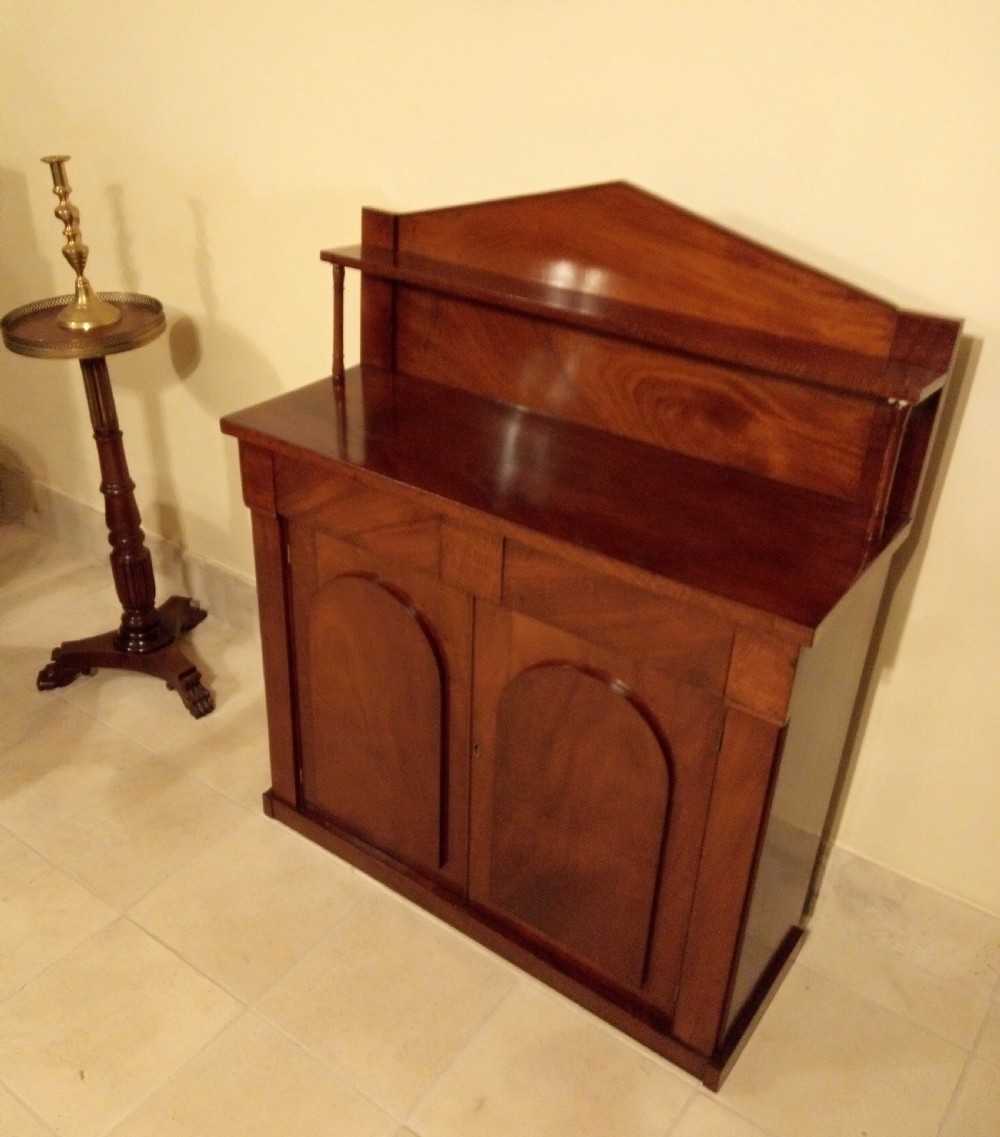 Very clean neat small Victorian Chiffonier in Mahogany. View III