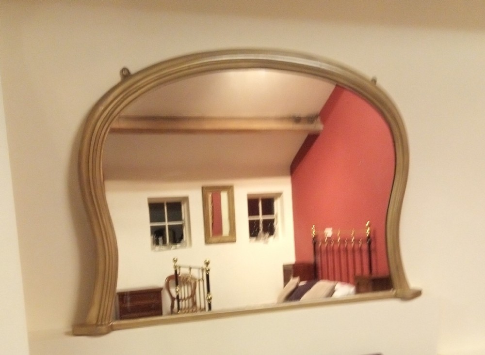 Nice shape, 19th C  gilt overmantle mirror View V