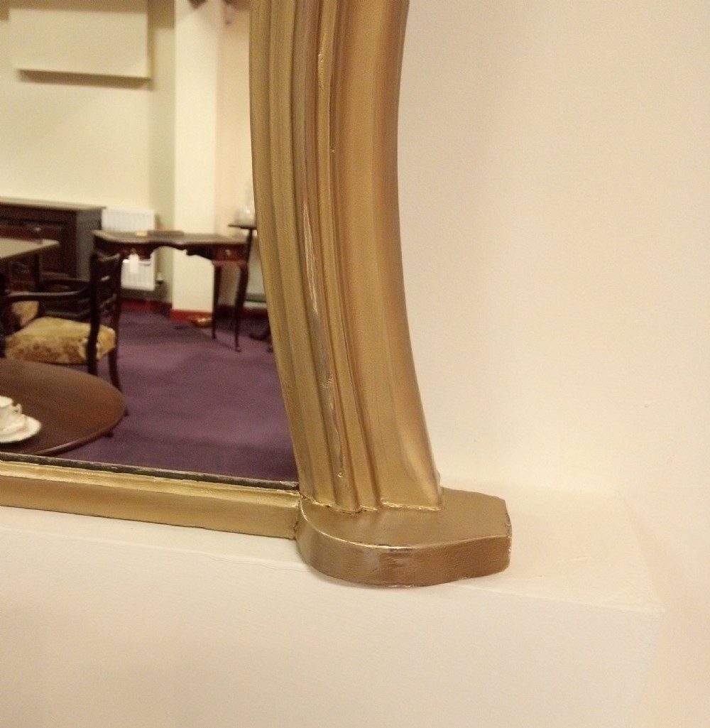 Nice shape, 19th C  gilt overmantle mirror View VII