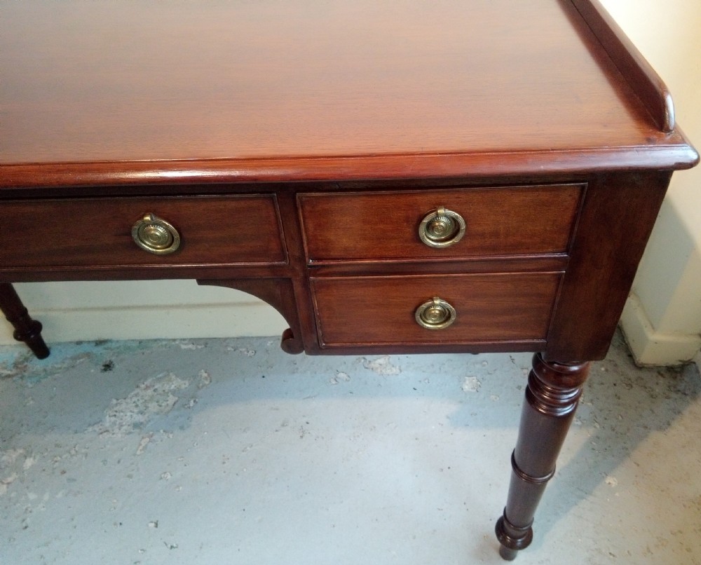 19th Century mahogany desk, great condition. View III