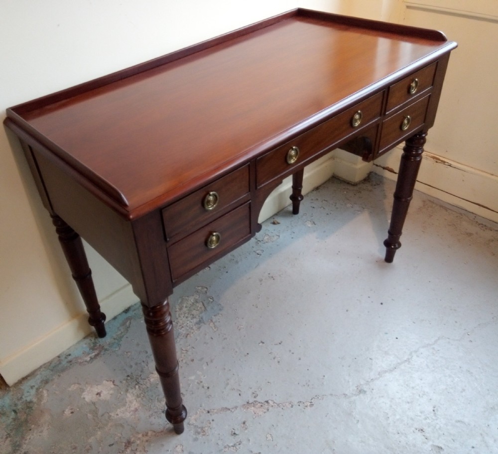 19th Century mahogany desk, great condition. View V