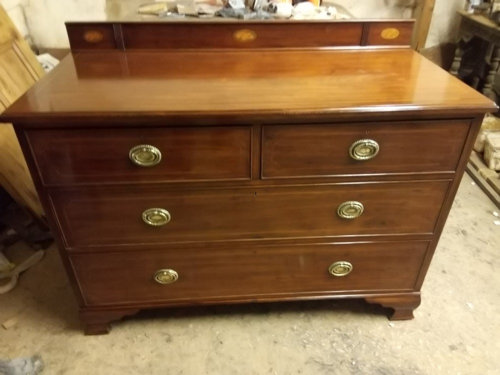  Inlaid Mahogany chest of drawers, lovely quality and condition View II