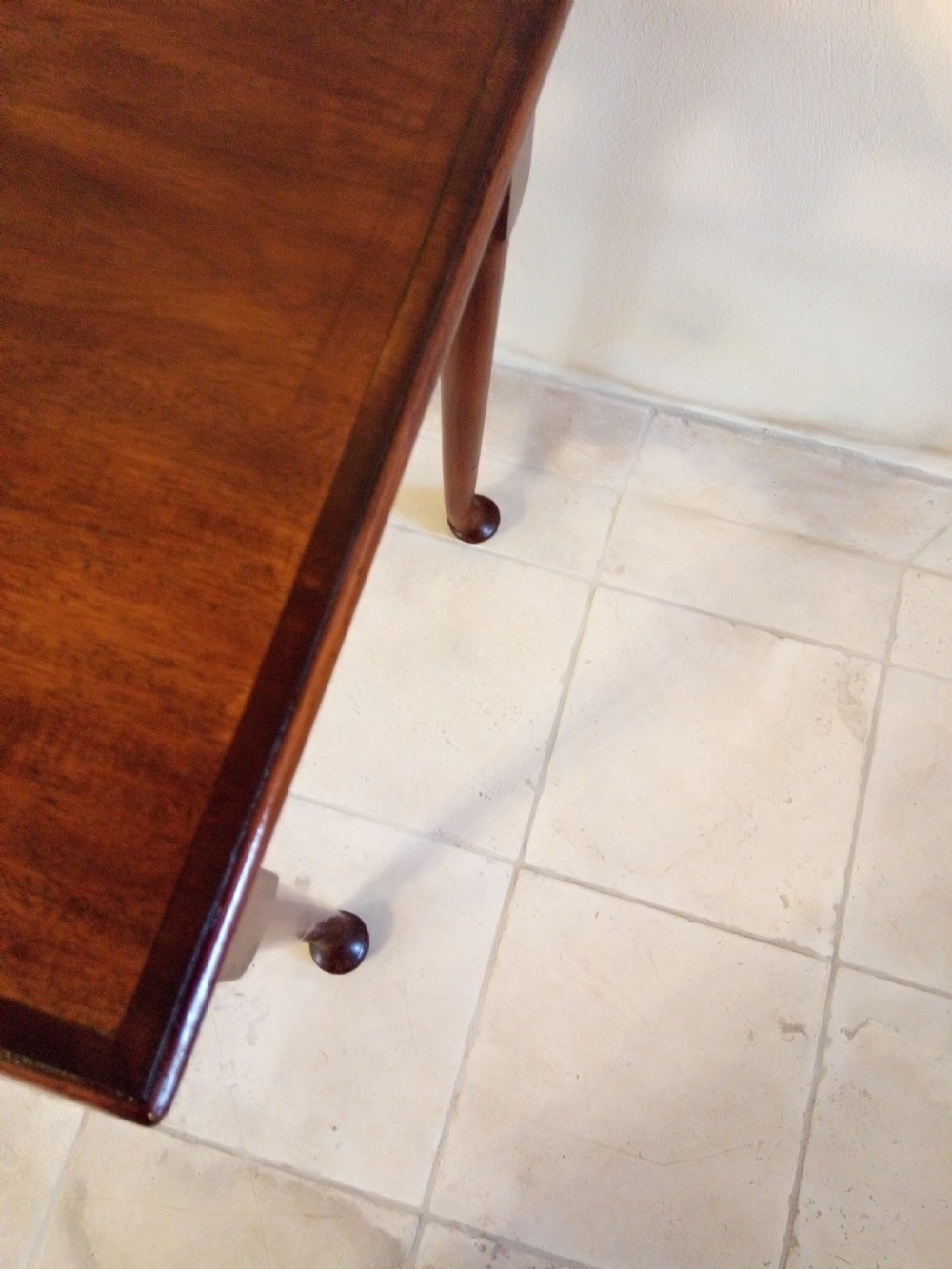 Georgian Mahogany Lowboy style side table with drawer.  View IV