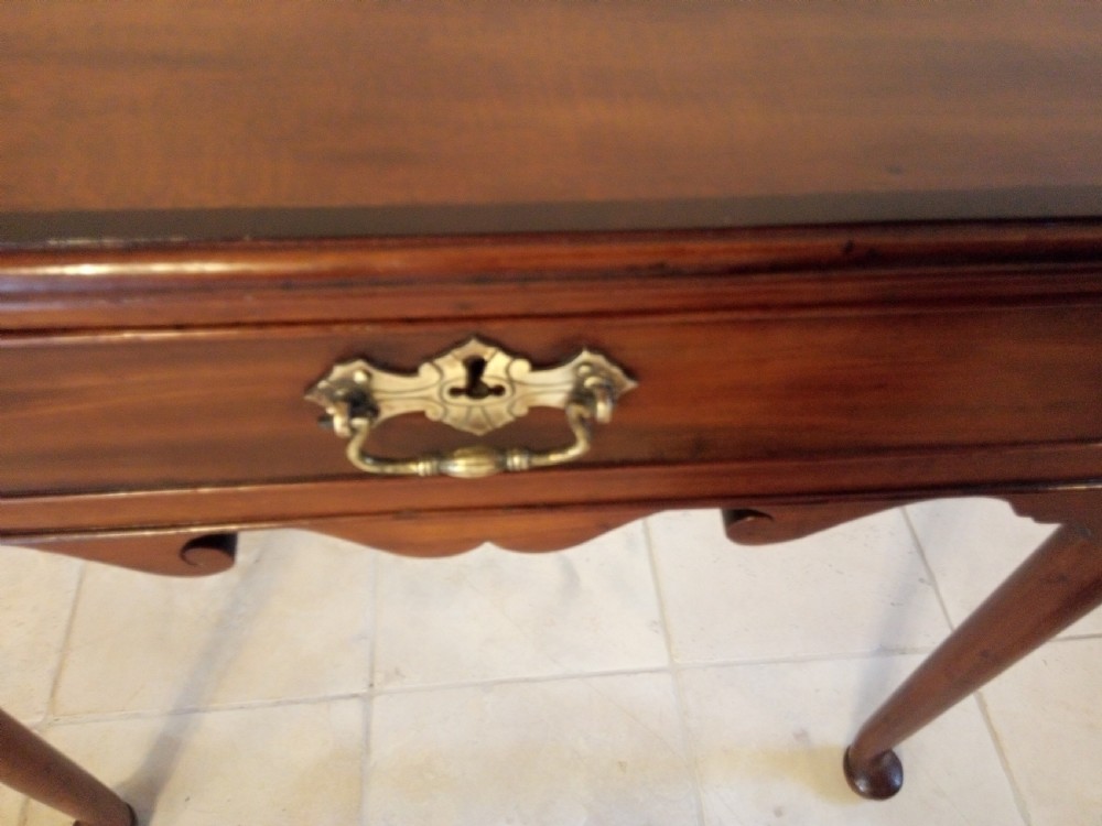 Georgian Mahogany Lowboy style side table with drawer.  View VI