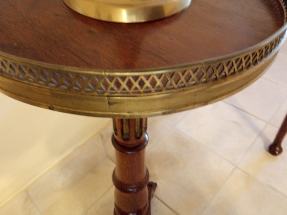 Brass trimed Regency Mahogany display stand  View II