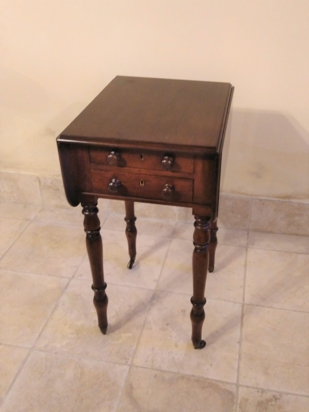 Very clean 19thC Mahogany Work Table. 