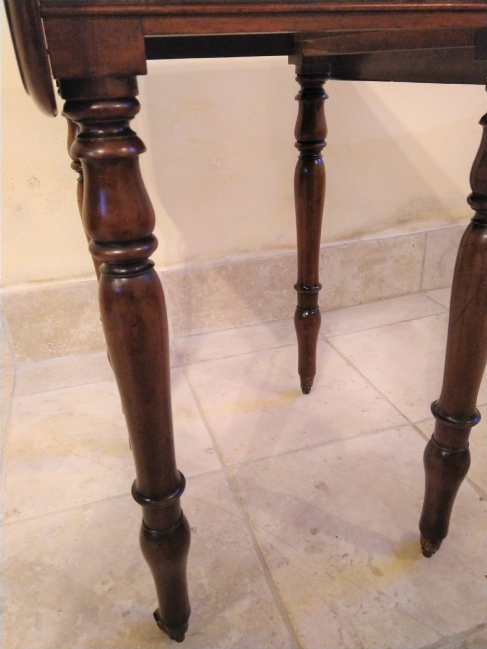 Very clean 19thC Mahogany Work Table.  View IV