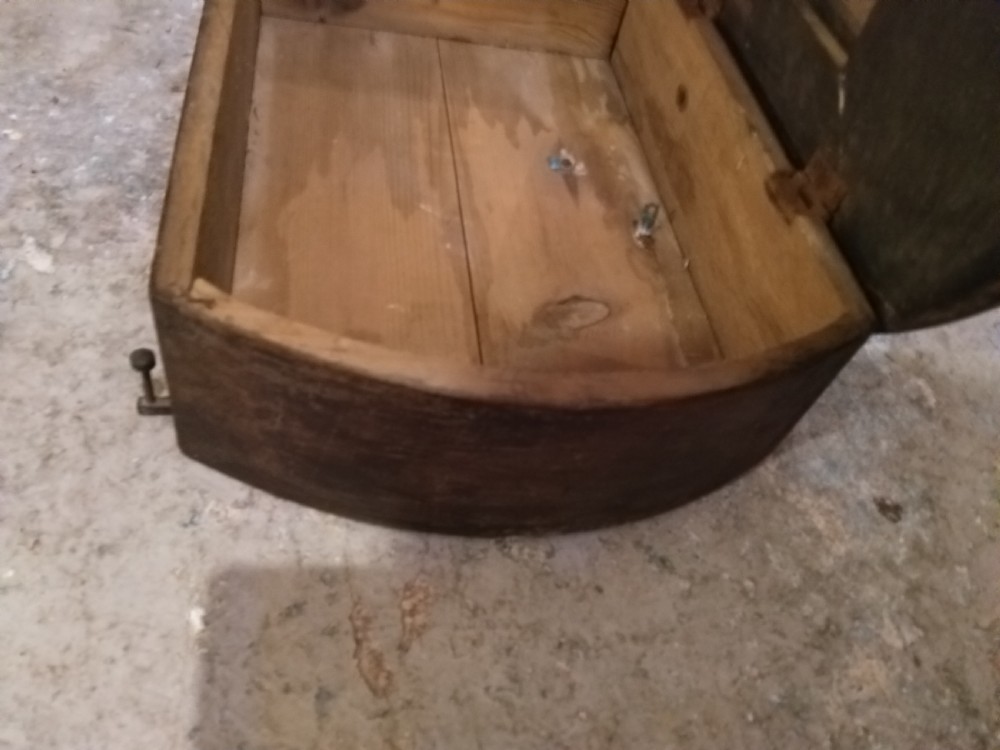 School clock case and face in oak View III