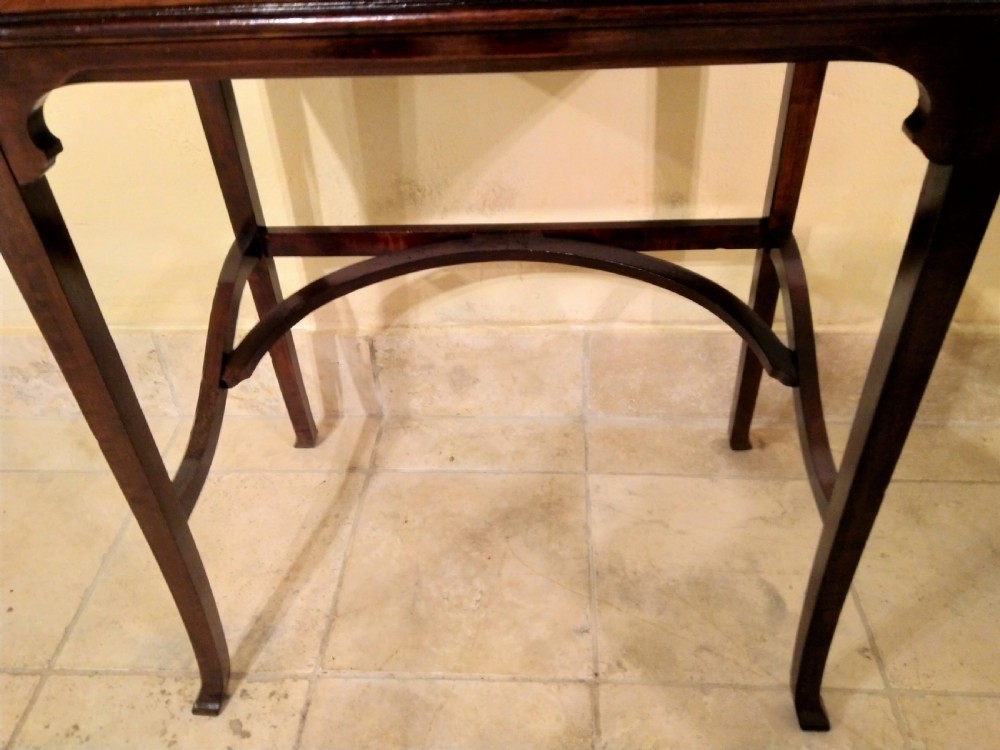Writing Table, Early last century mahogany patented, really unusual. View VII