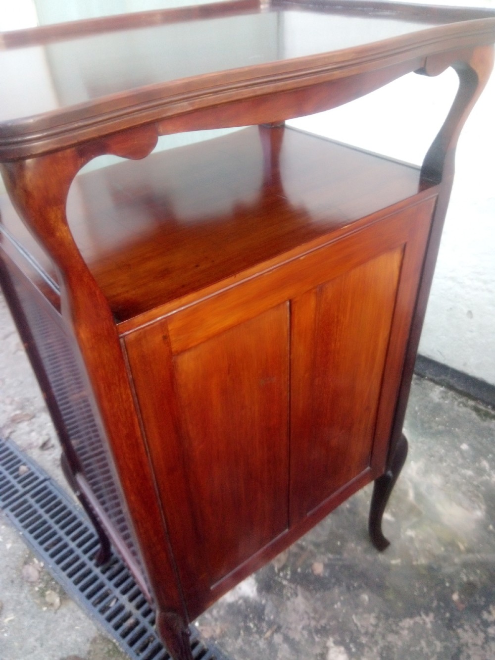 Inlaid Nouveau music cabinet in mahogany View VI