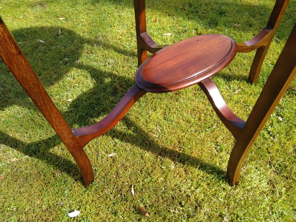 Mahogany Inlaid Occasional Table, Early 1900s View III